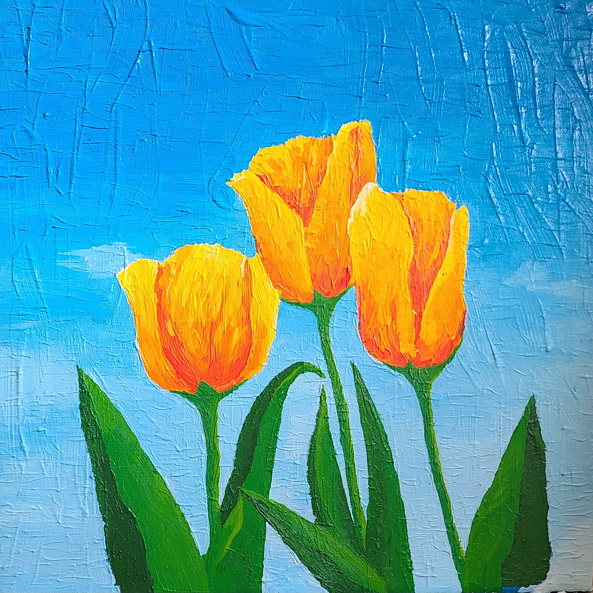 Acrylic landscape painting, piece two