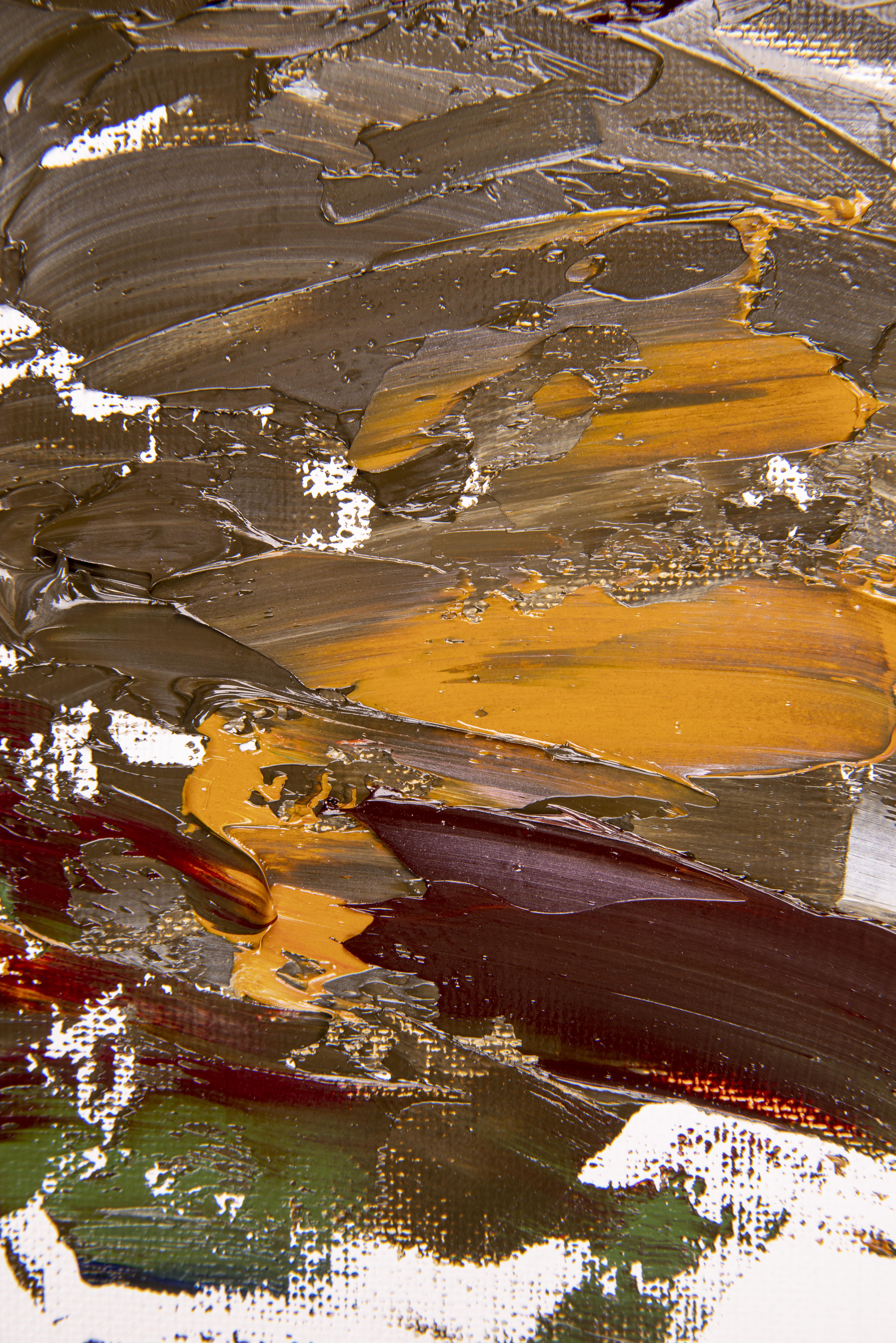 Acrylic market street painting, piece eight